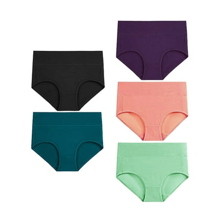 Women Seamless Briefs Solid Multicolorc M Briefs 5 Pack 
Women Seamless Briefs Solid Multicolorc M Briefs 5 Pack