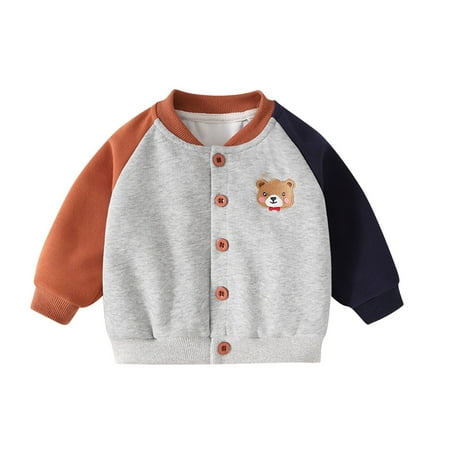 Avrntaa Fall Jackets for Boys - Baby Girl Cute Bear Graphic Button Down Coat Baby Boy Bomber Coats Toddler Jacket Brown Jacket Size 1T
Avrntaa Fall Jackets for Boys - Baby Girl Cute Bear Graphic Button Down Coat Baby Boy Bomber Coats Toddler Jacket Brown Jacket Size 1T