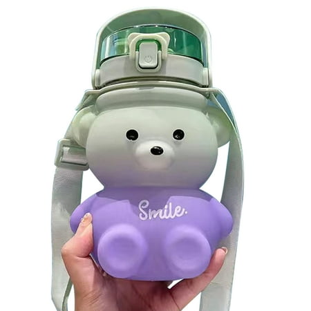 Water Cup Cute Cartoon Bear Adjustable Shoulder Strap Gift Creative High-Value Large-Capacity Water Bottle
Water Cup Cute Cartoon Bear Adjustable Shoulder Strap Gift Creative High-Value Large-Capacity Water Bottle