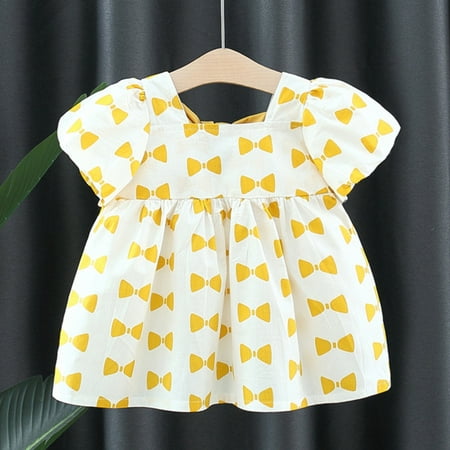 Cathalem Girls Baptism Dresses Toddler Baby Girls Dress Summer Bohemia Ruffle Bowknot Short Puff Sleeve Toddler Wedding Dress Dress Yellow 6 Months
Cathalem Girls Baptism Dresses Toddler Baby Girls Dress Summer Bohemia Ruffle Bowknot Short Puff Sleeve Toddler Wedding Dress Dress Yellow 6 Months