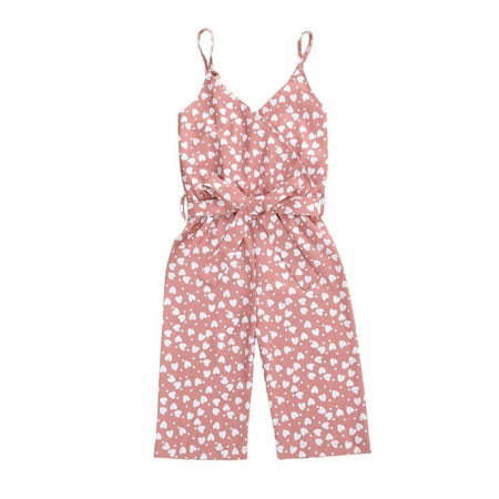 Binpure Kids Jumpsuit Heart Polka Dot V-Neck Sleeveless Jumpsuit Bodysuit with Belt for Girls
Binpure Kids Jumpsuit Heart Polka Dot V-Neck Sleeveless Jumpsuit Bodysuit with Belt for Girls