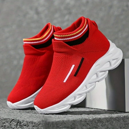 TUOBKE Boy‘s Solid Woven Knit Sock Shoes Comfy Non Slip Casual Breathable Platform Shoes Winter & Autumn
TUOBKE Boy‘s Solid Woven Knit Sock Shoes Comfy Non Slip Casual Breathable Platform Shoes Winter & Autumn