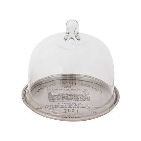 Engraved Antique Silver Tray with Glass Dome Cover in Antique Silver Platters Tray with Cloche 6.75-inches Wide Material Aluminum Bailey Street Home
Engraved Antique Silver Tray with Glass Dome Cover in Antique Silver Platters Tray with Cloche 6.75-inches Wide Material Aluminum Bailey Street Home