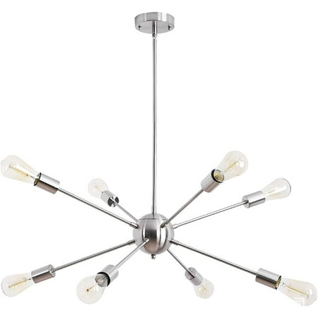 SUSVQLXG Sputnik Chandelier Light Fixture 8 Lights E26 Black Modern Ceiling Light Industrial Pendant Lighting for Kitchen Dining Room Living Room Bedroom Hallway
SUSVQLXG Sputnik Chandelier Light Fixture 8 Lights E26 Black Modern Ceiling Light Industrial Pendant Lighting for Kitchen Dining Room Living Room Bedroom Hallway