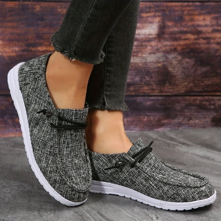 Women s Lightweight Canvas Shoes Solid Color Lace Up Low Top Comfy Casual Sneakers Women s Walking Shoes
Women s Lightweight Canvas Shoes Solid Color Lace Up Low Top Comfy Casual Sneakers Women s Walking Shoes