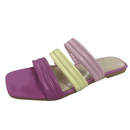 GNEIKDEING Ladies Summer Flat Casual Sandals Colorblock Open Toe Beach Slippers Gift on Clearance
GNEIKDEING Ladies Summer Flat Casual Sandals Colorblock Open Toe Beach Slippers Gift on Clearance