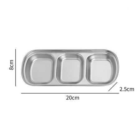 Stainless Steel Sauce Dishes for Kitchen Restaurant Sushi Dipping Bowl Mini Condiment Appetizer Plates with Compartment
Stainless Steel Sauce Dishes for Kitchen Restaurant Sushi Dipping Bowl Mini Condiment Appetizer Plates with Compartment