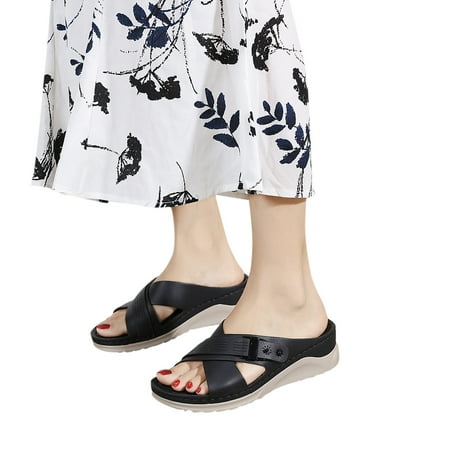 Cathalem For Women Beach Fashion Shoes Slippers Sandals Sandals Bohemian Causal Ladies Wedges Wide Width Sandals for Women 7w Black 7
Cathalem For Women Beach Fashion Shoes Slippers Sandals Sandals Bohemian Causal Ladies Wedges Wide Width Sandals for Women 7w Black 7