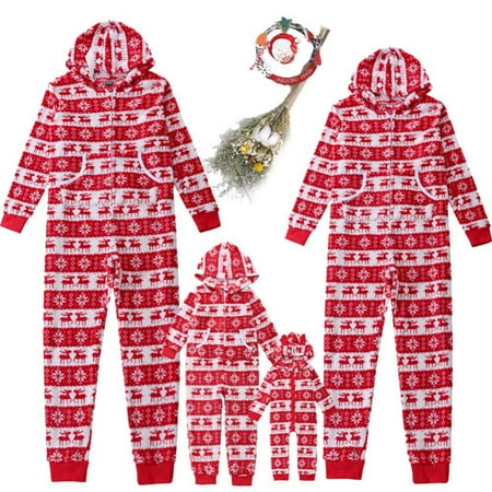 Esho Christmas Pajamas for Family Xmas Holiday Hooded Jumpsuits PJs Sets for Women/Men/Kids/Couples/Adult Cute Printed Sleepwear
Esho Christmas Pajamas for Family Xmas Holiday Hooded Jumpsuits PJs Sets for Women/Men/Kids/Couples/Adult Cute Printed Sleepwear