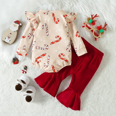 QWERTYU Newborn Infant Baby Toddler Ruffle Outfits Bodysuit and Flare Pants Set Clothing Set Long Sleeve for Girl 0-2Y
QWERTYU Newborn Infant Baby Toddler Ruffle Outfits Bodysuit and Flare Pants Set Clothing Set Long Sleeve for Girl 0-2Y