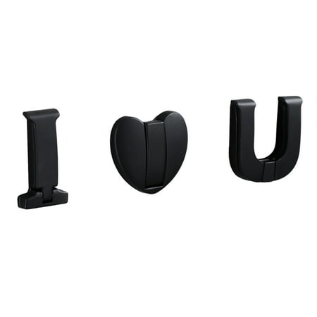 VEAREAR 3Pcs/Set Wall Hooks Punch Free Screw Mounted Dual-purpose Space-saving Space Aluminum I Love U Letter Shape Hat Clothes Back Door Hangers for Bedroom
VEAREAR 3Pcs/Set Wall Hooks Punch Free Screw Mounted Dual-purpose Space-saving Space Aluminum I Love U Letter Shape Hat Clothes Back Door Hangers for Bedroom