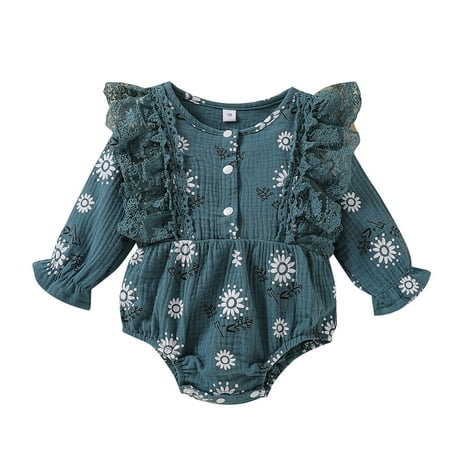 Fesfesfes Toddler Newborn Baby Jumpsuit Girls Flying Sleeve Printing Small Floral Romper Climbing Romper Jumpsuit Clearance
Fesfesfes Toddler Newborn Baby Jumpsuit Girls Flying Sleeve Printing Small Floral Romper Climbing Romper Jumpsuit Clearance