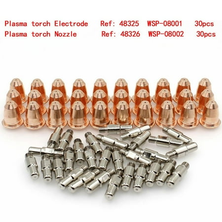 Lierteer 60pcs Plasma Electrode Tips Nozzle for Klutch 275i 375i P400DV P300i Torch
Lierteer 60pcs Plasma Electrode Tips Nozzle for Klutch 275i 375i P400DV P300i Torch