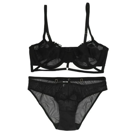 Women s Lace Bralette Set Push Up Ultra Thin Lace Embroidered Strap Bralette Bra Set Black 75B
Women s Lace Bralette Set Push Up Ultra Thin Lace Embroidered Strap Bralette Bra Set Black 75B