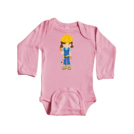 Inktastic Cute Girl Construction Worker Brown Hair Gift Baby Girl Long Sleeve Bodysuit
Inktastic Cute Girl Construction Worker Brown Hair Gift Baby Girl Long Sleeve Bodysuit