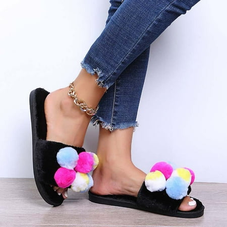 Herrnalise Plush Cotton Slippers Color Fur Ball Slippers Women s Casual Home Flat Flip Flops Women Shoes Rollback
Herrnalise Plush Cotton Slippers Color Fur Ball Slippers Women s Casual Home Flat Flip Flops Women Shoes Rollback