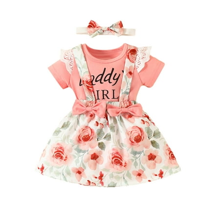 Newborn Baby Girl Summer Clothes Infant Short Sleeve Romper Suspender Skirts Set Headband 3Pcs Outfits Set
Newborn Baby Girl Summer Clothes Infant Short Sleeve Romper Suspender Skirts Set Headband 3Pcs Outfits Set