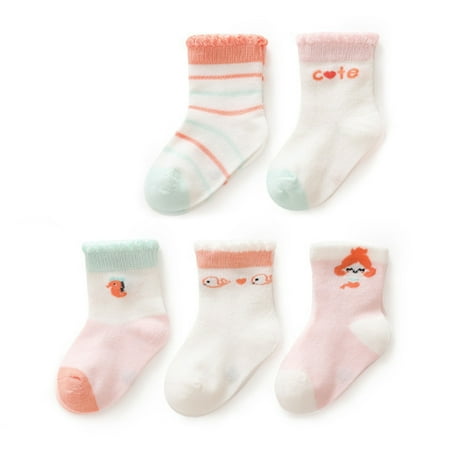 iaksohdu 5 Pairs Ruffle Trim Cartoon Print Mid-Tube Infants Socks Breathable Mesh Non-slip Baby Boys Girls Socks for Indoor
iaksohdu 5 Pairs Ruffle Trim Cartoon Print Mid-Tube Infants Socks Breathable Mesh Non-slip Baby Boys Girls Socks for Indoor
