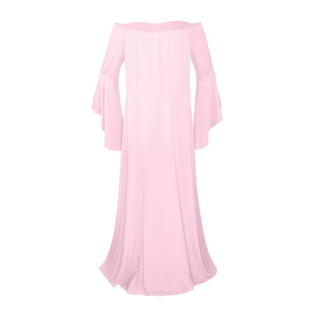 asdoklhq Maternity Clothes for Women Clearance Solid Color Ruffles Long Sleeves Off Shoulder Dress Photography Party Dress Long Skirt
asdoklhq Maternity Clothes for Women Clearance Solid Color Ruffles Long Sleeves Off Shoulder Dress Photography Party Dress Long Skirt