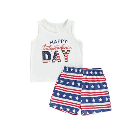 Argeousgor Baby Boys Girls 4th of July Outfit Toddler American Flag Print Short Sleeve Shirt Shorts Set
Argeousgor Baby Boys Girls 4th of July Outfit Toddler American Flag Print Short Sleeve Shirt Shorts Set