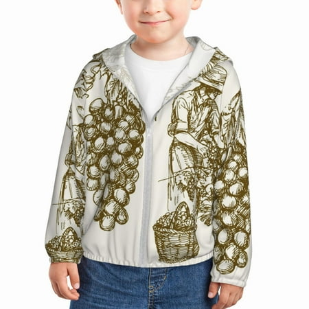 Lukts Workers Cutting Grapes From Vineyard Print Children s Long-Sleeved Sun Protection Clothing Hooded Sweatshirts for Boys and Girls Outdoor Sports-4 Years
Lukts Workers Cutting Grapes From Vineyard Print Children s Long-Sleeved Sun Protection Clothing Hooded Sweatshirts for Boys and Girls Outdoor Sports-4 Years