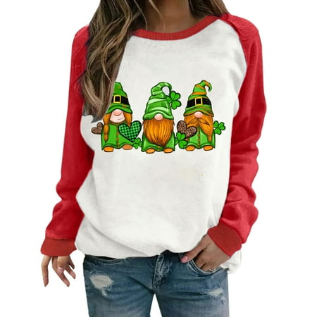 REORIAFEE Women s Medical Scrub Shirts Blouses for Women Fashion 2022 Women Summer Tops Saint Patrick Print Round Neck Loose Pullover Print Sweater Top Red S
REORIAFEE Women s Medical Scrub Shirts Blouses for Women Fashion 2022 Women Summer Tops Saint Patrick Print Round Neck Loose Pullover Print Sweater Top Red S