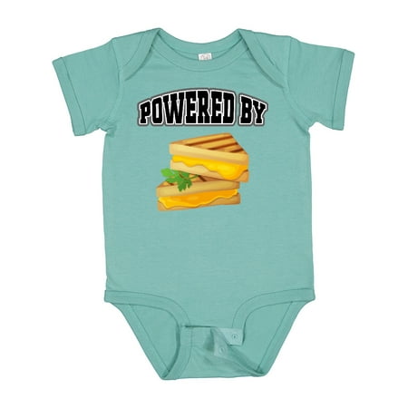 Inktastic Powered by Grilled Cheese Gift Baby Boy or Baby Girl Bodysuit