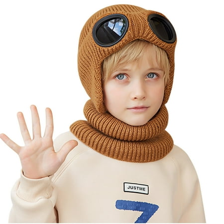 Meresysid Toddler Kids Infant Winter Ear Strap Glasses Knit Pullover Hat Bib Two-Piece Set Gold
Meresysid Toddler Kids Infant Winter Ear Strap Glasses Knit Pullover Hat Bib Two-Piece Set Gold