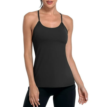 Alove Women s Y Back Stretchy Yoga Workout Undershirt Slim Straps Camisole With Shelf Bra
Alove Women s Y Back Stretchy Yoga Workout Undershirt Slim Straps Camisole With Shelf Bra