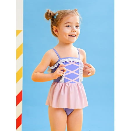 Toddler Girls Colorblock Ruffle Hem One Piece Swimsuit Swimwear Beachwear S221905X Multicolor 110(4-5Y)
Toddler Girls Colorblock Ruffle Hem One Piece Swimsuit Swimwear Beachwear S221905X Multicolor 110(4-5Y)