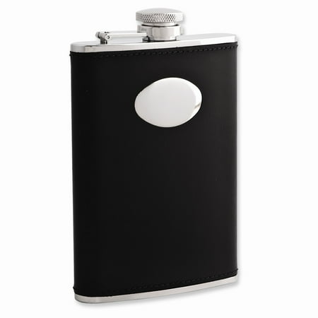 FB Jewels Black Faux Leather 8oz Stainless Steel Flask w/Funnel
FB Jewels Black Faux Leather 8oz Stainless Steel Flask w/Funnel