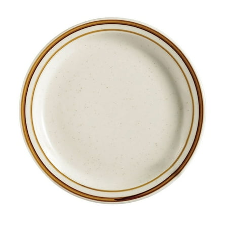 Arizona Plate Narrow Rim 9 Dia. X 1 H Stoneware American White 12 packs