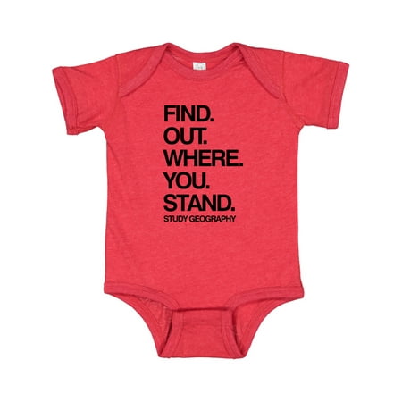 Inktastic Study Geography Gift Baby Boy or Baby Girl Bodysuit