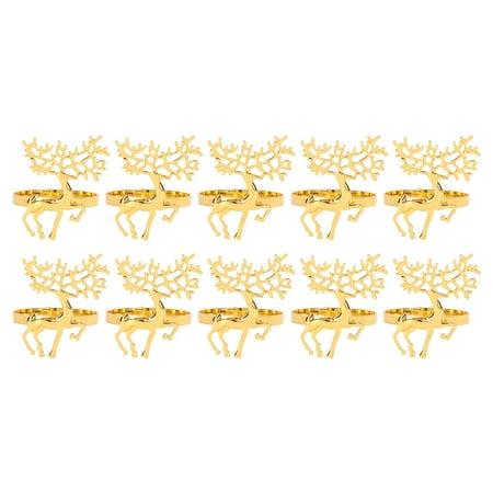 Christmas Napkin Ring Decorative Metal Deer Napkin Ring Holder for Wedding Party Daily 10pcs
Christmas Napkin Ring Decorative Metal Deer Napkin Ring Holder for Wedding Party Daily 10pcs