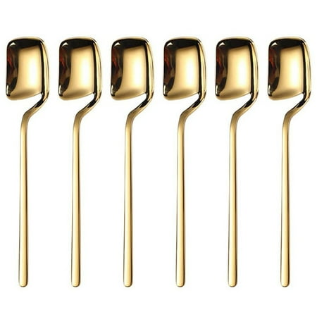 Coffee Spoons 6 Pieces Espresso Spoons 5.6 Inches Stainless Steel Small Spoons Teaspoons Spoon(Gold)
Coffee Spoons 6 Pieces Espresso Spoons 5.6 Inches Stainless Steel Small Spoons Teaspoons Spoon(Gold)