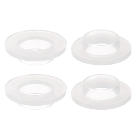Uxcell 12.8mmx15mmx6mm Flanged Sleeve Bearings Nylon Bushings White 4 Pack