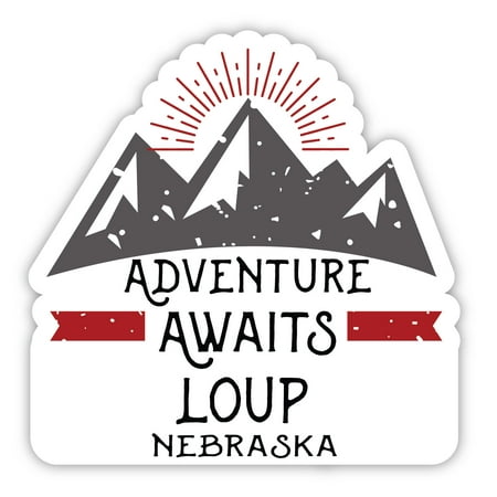 Loup Nebraska Souvenir 4-Inch Magnet Adventure Awaits Design