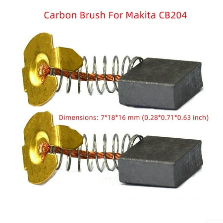 2pcs Carbon Brush Replacement For Makita CB-204 Demolition Hammer Angle Grinder