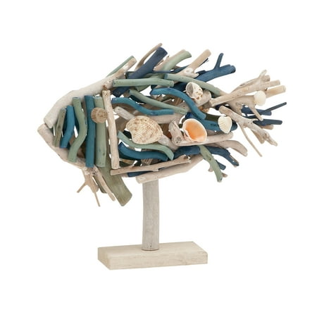 Unique And Contemporary Inspired Style Driftwood Fish Home DAcor 76474