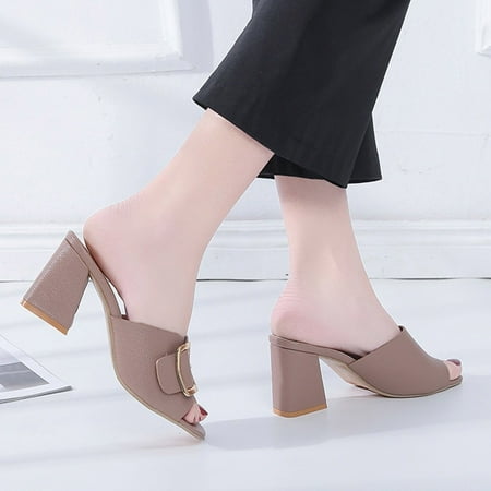 〖Yilirongyumm〗 Brown 40 Sandals Women Outer Belt With Thick Summer Sandals And Wear Heel Slippers Fashion Buckle Women s Sandals
〖Yilirongyumm〗 Brown 40 Sandals Women Outer Belt With Thick Summer Sandals And Wear Heel Slippers Fashion Buckle Women s Sandals