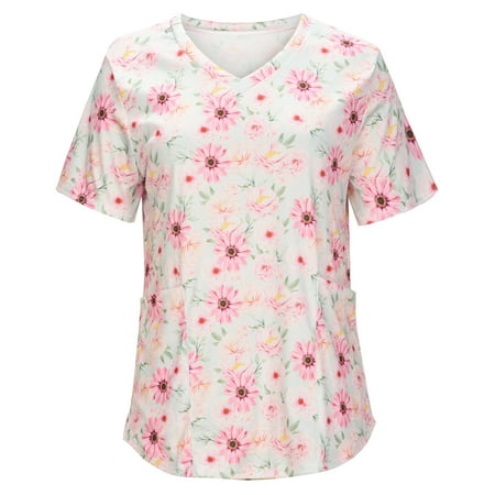 Womens Tops Clearance under $10 Womens Daisy Floral Slim Tunic T Shirts V Neck Spandex Blouse Bustier Shirts Short Sleeve Work Scrub T Shirts UN
Womens Tops Clearance under $10 Womens Daisy Floral Slim Tunic T Shirts V Neck Spandex Blouse Bustier Shirts Short Sleeve Work Scrub T Shirts UN