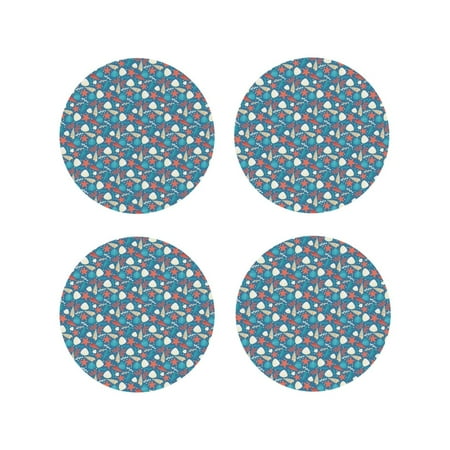 Coasters Set of 4 - seashells weed starfish Drink Coasters for Tabletop Protection Leather Coasters for Living Room Decor and Housewarming Gift Round Shape
Coasters Set of 4 - seashells weed starfish Drink Coasters for Tabletop Protection Leather Coasters for Living Room Decor and Housewarming Gift Round Shape