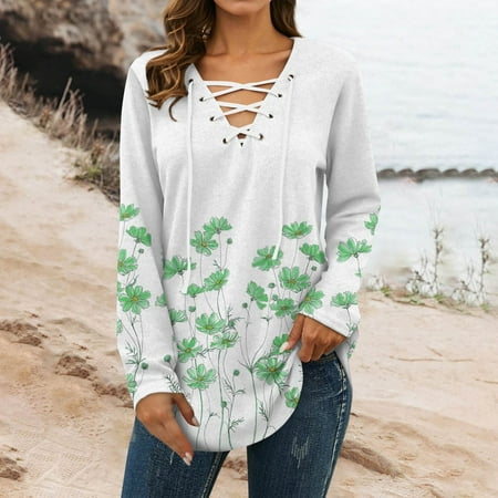 HLONK Women‘s Atmospheric Fashionable Loose Fitting Casual Printed V-neck Long Sleeved Top Purple M
HLONK Women‘s Atmospheric Fashionable Loose Fitting Casual Printed V-neck Long Sleeved Top Purple M