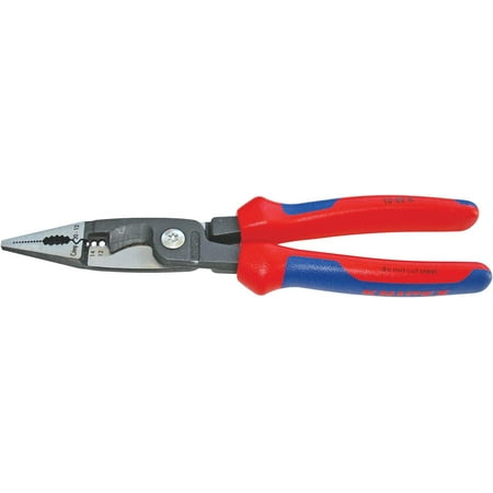 Knipex Tools 13 82 8 6 in 1 Electrical Installation Pliers with Comfort Grip Handle Red and Blue
Knipex Tools 13 82 8 6 in 1 Electrical Installation Pliers with Comfort Grip Handle Red and Blue