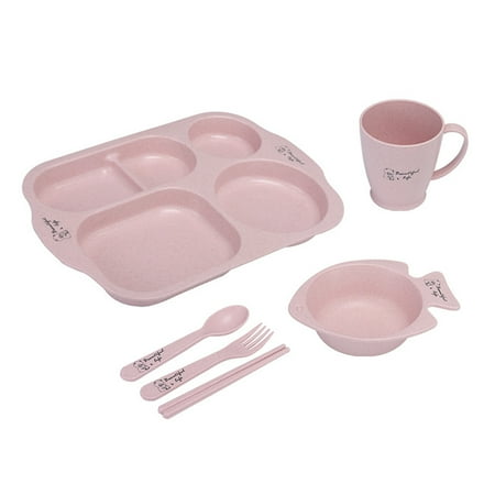 Mightlink 1 Set Kids Tableware Set Drop Resistant Anti-hot Bowl Spoon Fork Baby Six-piece Cutlery Set for School
Mightlink 1 Set Kids Tableware Set Drop Resistant Anti-hot Bowl Spoon Fork Baby Six-piece Cutlery Set for School