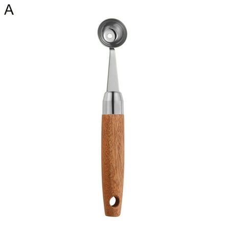 GYMNASTIKA Fruit Digger Spoon Comfortable Grip Single Head Convenient Multipurpose Wooden Handle Melon Scoop
GYMNASTIKA Fruit Digger Spoon Comfortable Grip Single Head Convenient Multipurpose Wooden Handle Melon Scoop