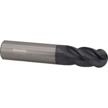 Accupro 11/64 Diam 3/8 LOC 4 Flute Solid Carbide Ball End Mill nACRo Finish Single End 2 OAL 3/16 Shank Diam Spiral Flute
Accupro 11/64 Diam 3/8 LOC 4 Flute Solid Carbide Ball End Mill nACRo Finish Single End 2 OAL 3/16 Shank Diam Spiral Flute