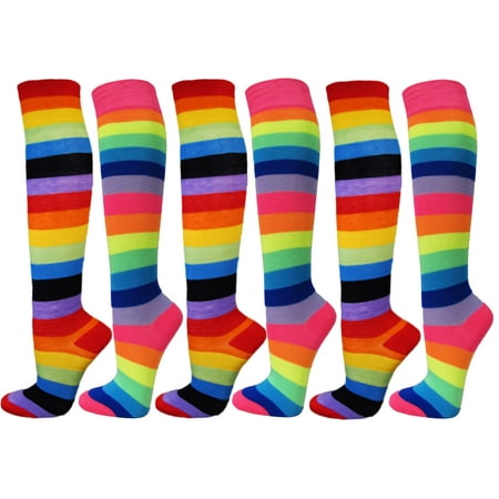 Couver Casual Wear Cotton Knee High Referee Socks Multi-Assorted Pack( Double Rainbow Medium (6 Pairs))
Couver Casual Wear Cotton Knee High Referee Socks Multi-Assorted Pack( Double Rainbow Medium (6 Pairs))