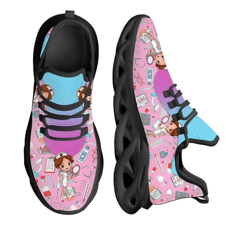 Cute Nurse Design Soft Mesh Sneakers for Women Lightweight Plus Size Flat Shoes Comfort Lace-up Platform Shoes
Cute Nurse Design Soft Mesh Sneakers for Women Lightweight Plus Size Flat Shoes Comfort Lace-up Platform Shoes