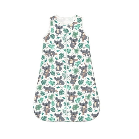 Honeii Bears and Tropical Leaves Print Unisex Babies Sleepbag Wearable Blanket Baby Sleeveless Sleeping Bag-Large
Honeii Bears and Tropical Leaves Print Unisex Babies Sleepbag Wearable Blanket Baby Sleeveless Sleeping Bag-Large